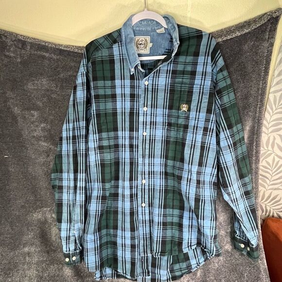 Cinch Button-Up Shirt Men size large - Picture 1 of 5